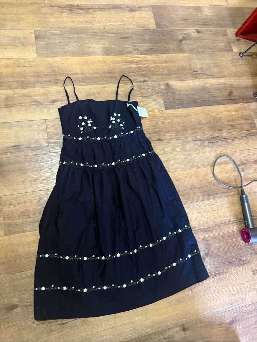 Navy- Free Assembly flower sundress